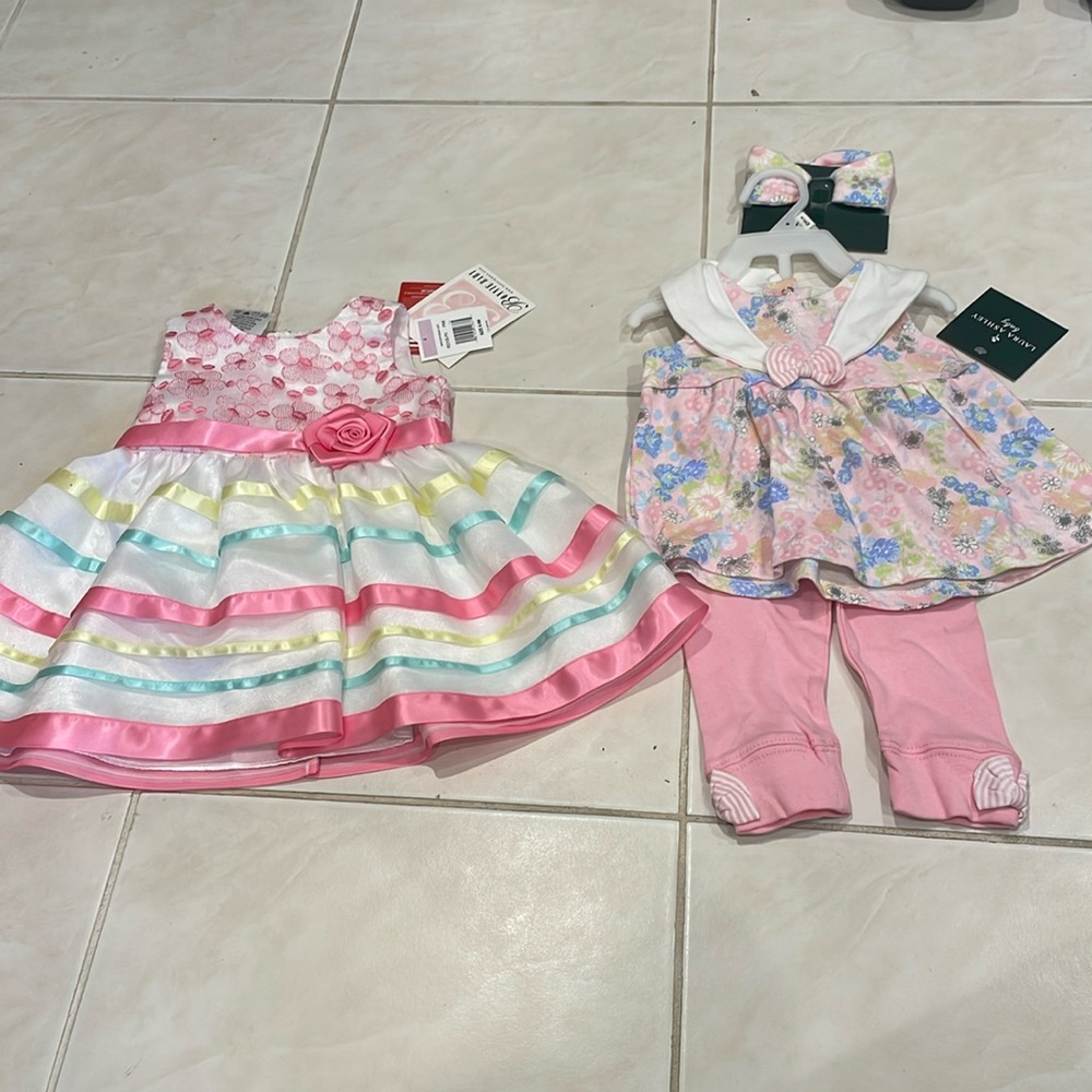2 outfits 3-6mo baby girl